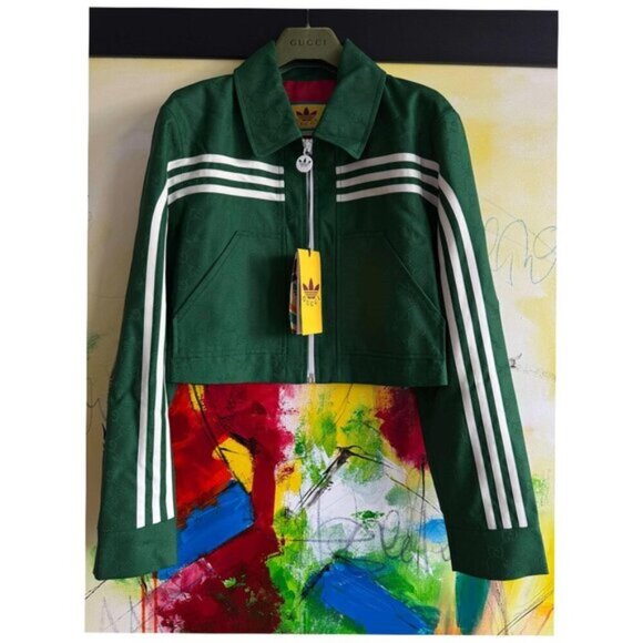 Gucci Adidas Collab Green Jacket 650-011925 - Picture 3 of 8